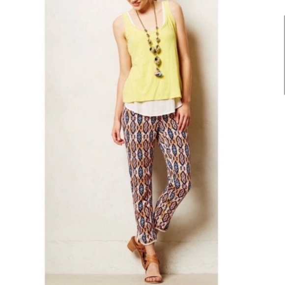Pilcro & The Letterpress Paz Ikat Printed Jogger Pant Size 32 - Picture 1 of 14